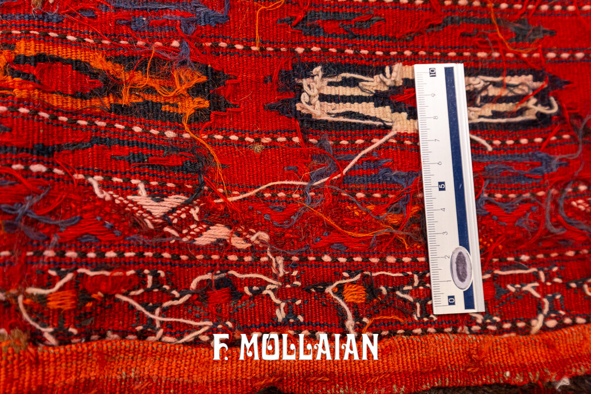 Antique Kilim Rug Giajim Red Color n°:224400